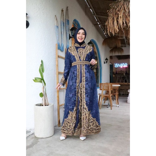 gamis bellvania//gamis pesta//gamis bordir//pelangi jaya