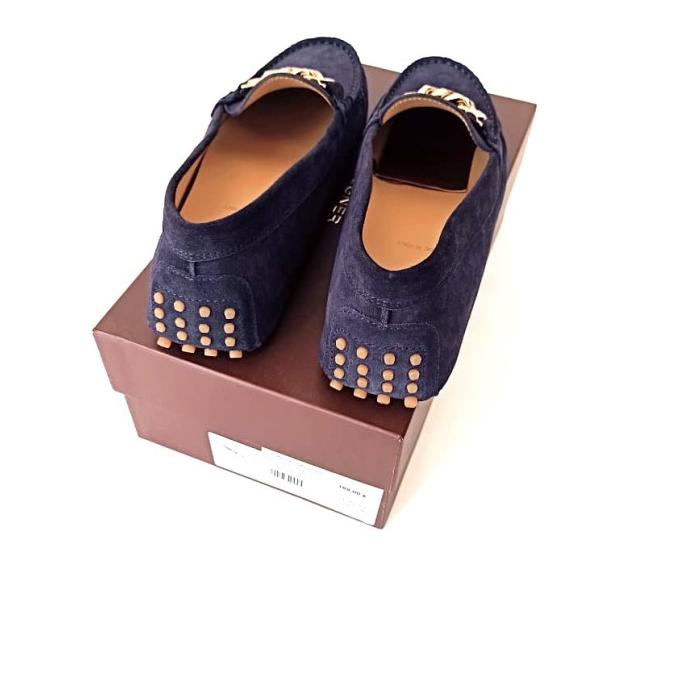 Sepatu Aigner Moccasin Loafers Navy Original