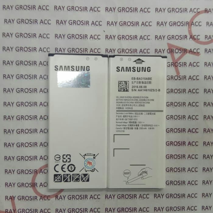 Baterai Original SAMSUNG GALAXY A310 A3 2016 EB-BA310ABE