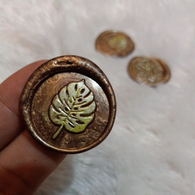 

WAX SEAL COIN/SEGEL LILIN PAKAI LEM PRAKTIS SIAP TEMPEL 3Cm