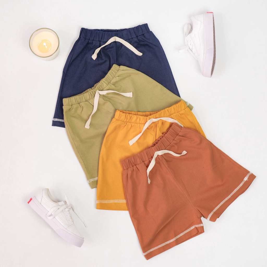 Bajubaja kids short pants / celana pendek anak bahan katun combed 24s tebal nyaman lembut