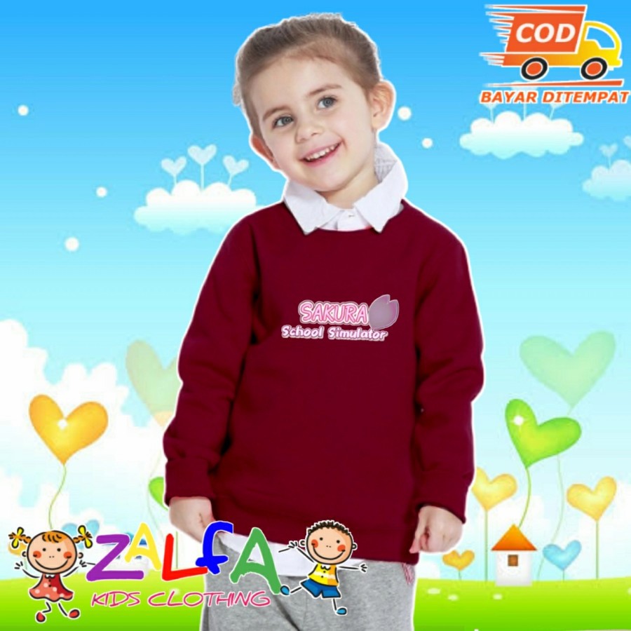 JAKET SWEATER ANAK PEREMPUAN SAKURA SCHOOL SIMULATOR