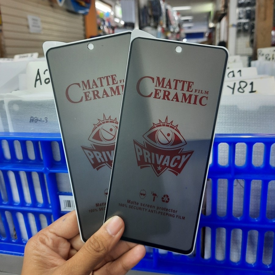 SAMSUNG A22 LTE A04 A04S A04E A32 4G A32 5G A52 4G A52 5G A72 4G A72 5G A52S 5G ANTI GORES LENTUR CERAMIC SPY PRIVACY, ANTI SPY GELAP SCREEN GUARD LENTUR PELINDUNG LAYAR FULL COVER