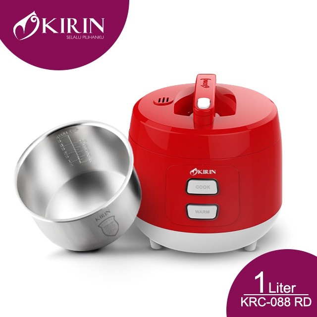 Kirin Magic Com 1 Liter Stainless KRC-088 Red / KRC088 Red / KRC 088 Red