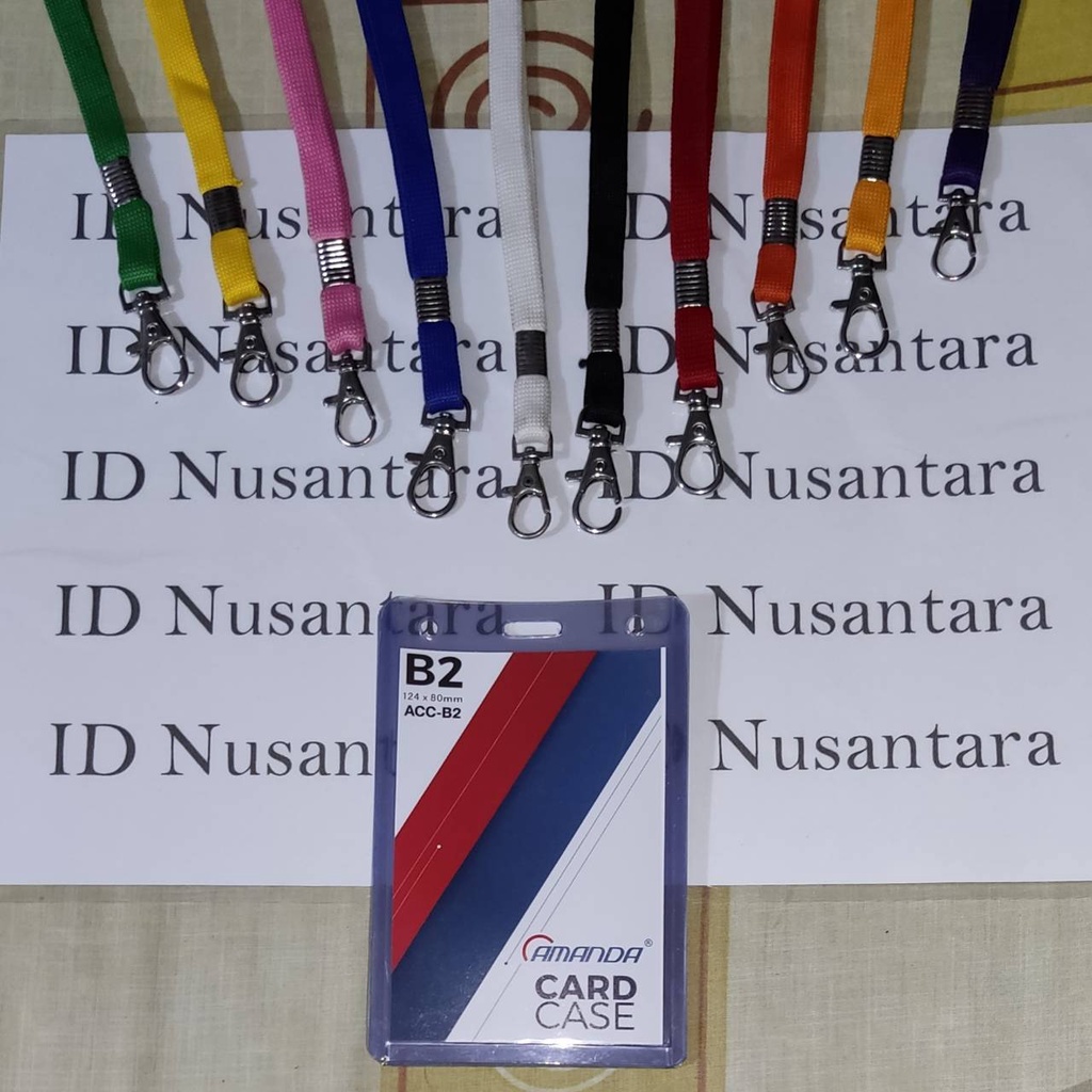 

Paket Tali 1 CM Kait Besi + ID Card Case B2