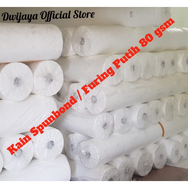 

Kain Suring / Spunbond Putih TERMURAH! 80 GSM