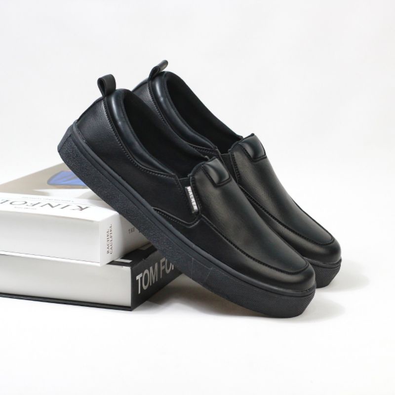 Xshoesbdg.id x Kean Sepatu Slip On Pria Sepatu Casual Pria  Formal Slop Santai Kerja Kuliah Kantor