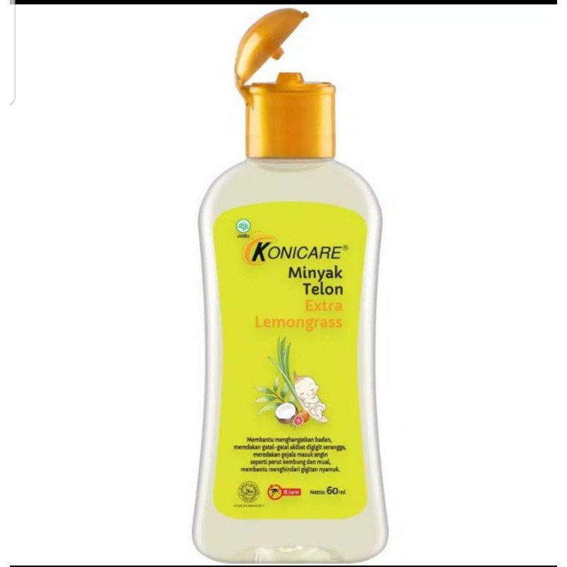 minyak telon konicare 125ml kuning / ungu / kayu putih / kayu putih plus / lemongrass