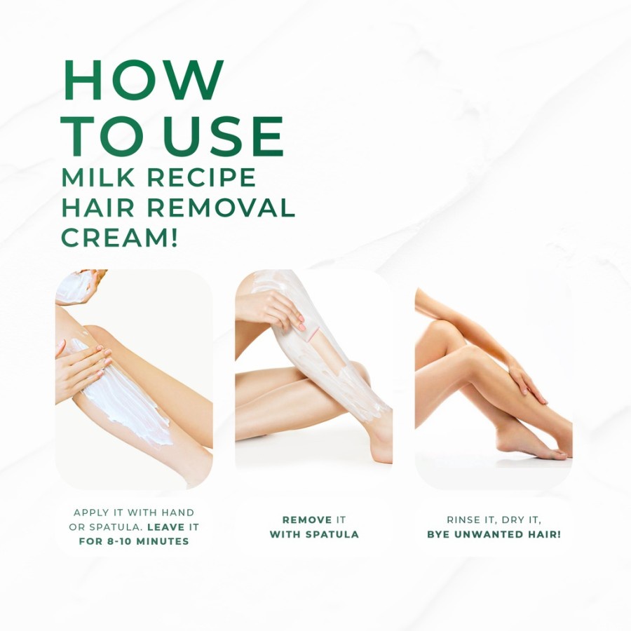 RADYSA - Milk Recipe 4 in 1 Hair Removal Cream Krim Penghilang &amp; Perontok Bulu