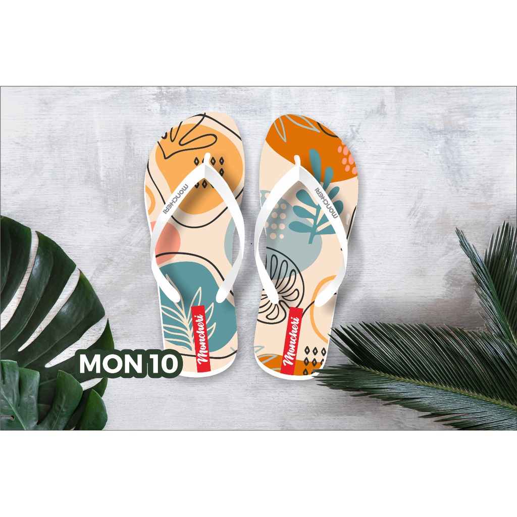 Sandal jepit Wanita MONCHER Clothing(3) Promo New lucu