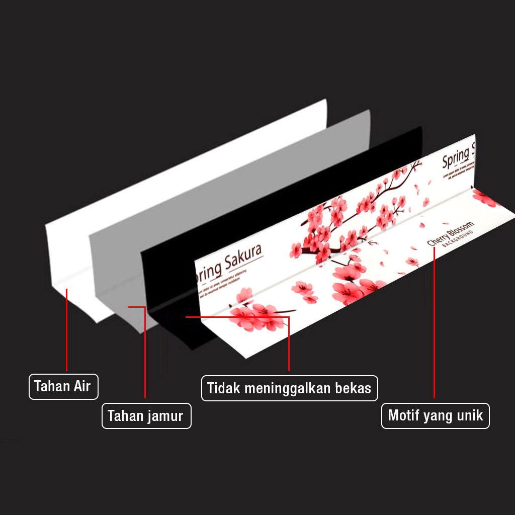 Seal Tape Protection Penutup Celah Siku / Karet Pengaman Ukuran 320CM X 3,8CM HIGH QUALITY