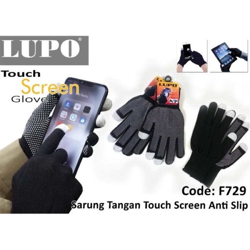 sarung tangan antislip pengguna hp hitam sarung tangan gojek sarung tangan hp user 2 jari touch screen