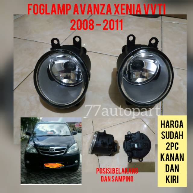 Lampu kabut foglamp avanza xenia vvti 2008 2009 2010 2011