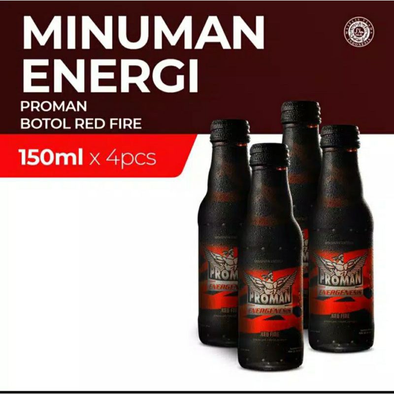 PROMAN BOTOL RED FIRE 150ML 4PCS