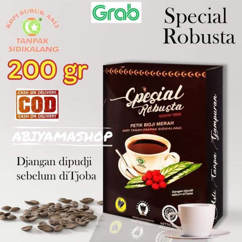 

Kopi Bubuk Spesial Robusta Tanpak Sidikalang 200 gram