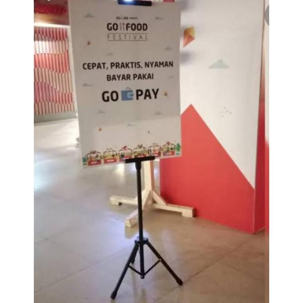 Tripod Banner Dua Sisi / Stand Frame / Tripod 2 Sisi / Tripod Banner Stand