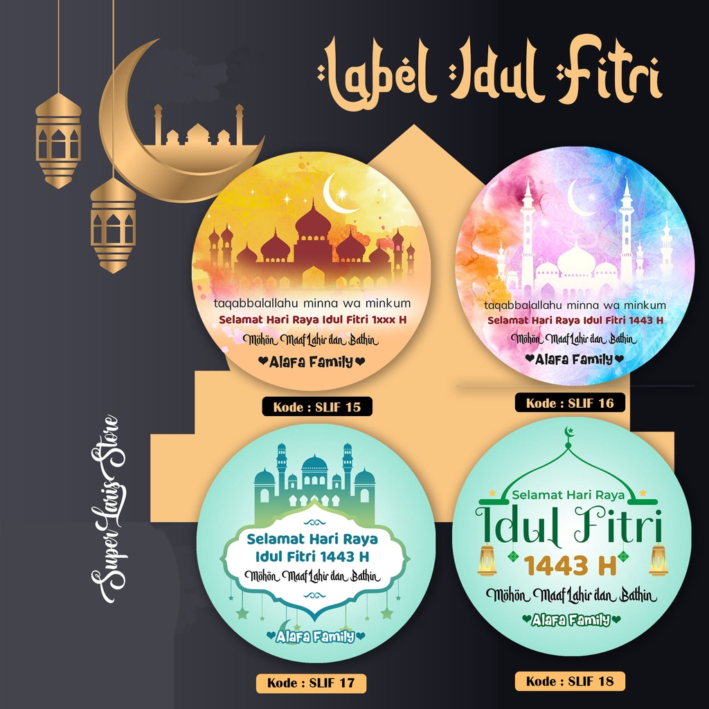 

SuperLarisStore Label Idul Fitri 15-18 / Stiker Hampers Lebaran