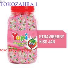 

YUPI STRAWBERRY KISS TOPLES 300 GRAM CANDY JELLY MURAH