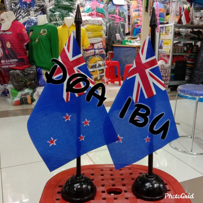 

best seller tiang kayu meja+bendera SELANDIA BARU ready stock