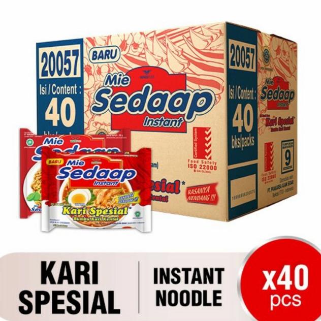 

Sedap Mie Kari Kental Spesial 1 Dus Isi 40 Pcs