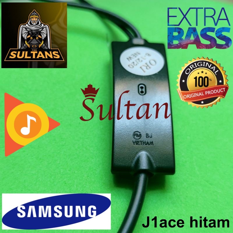 PROMO HANDSFREE samsung c550 J1 ace original hitam suara bagus bahan kabel tebal