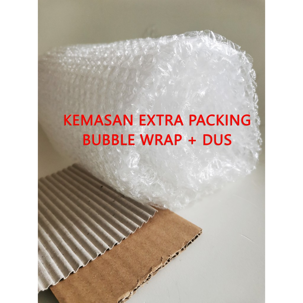 

kemasan tambahan bubble wrap + dus