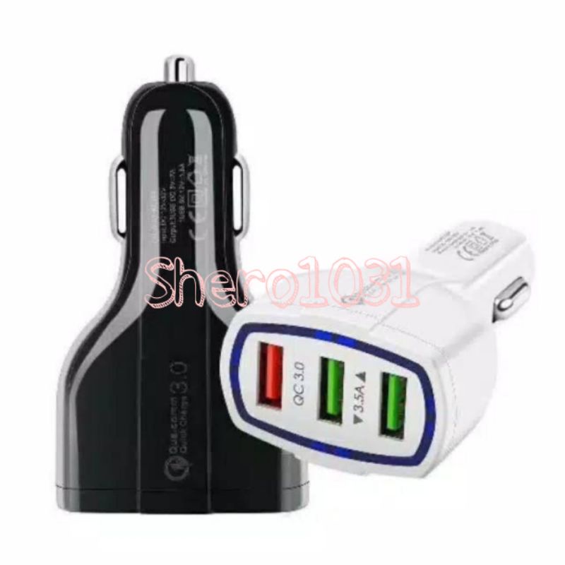 【Shero】Saver car 3usb / charger mobil