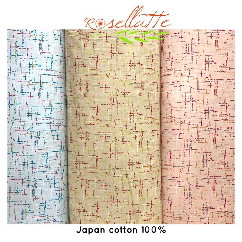 KAIN KATUN JEPANG MOTIF ABSTRAK