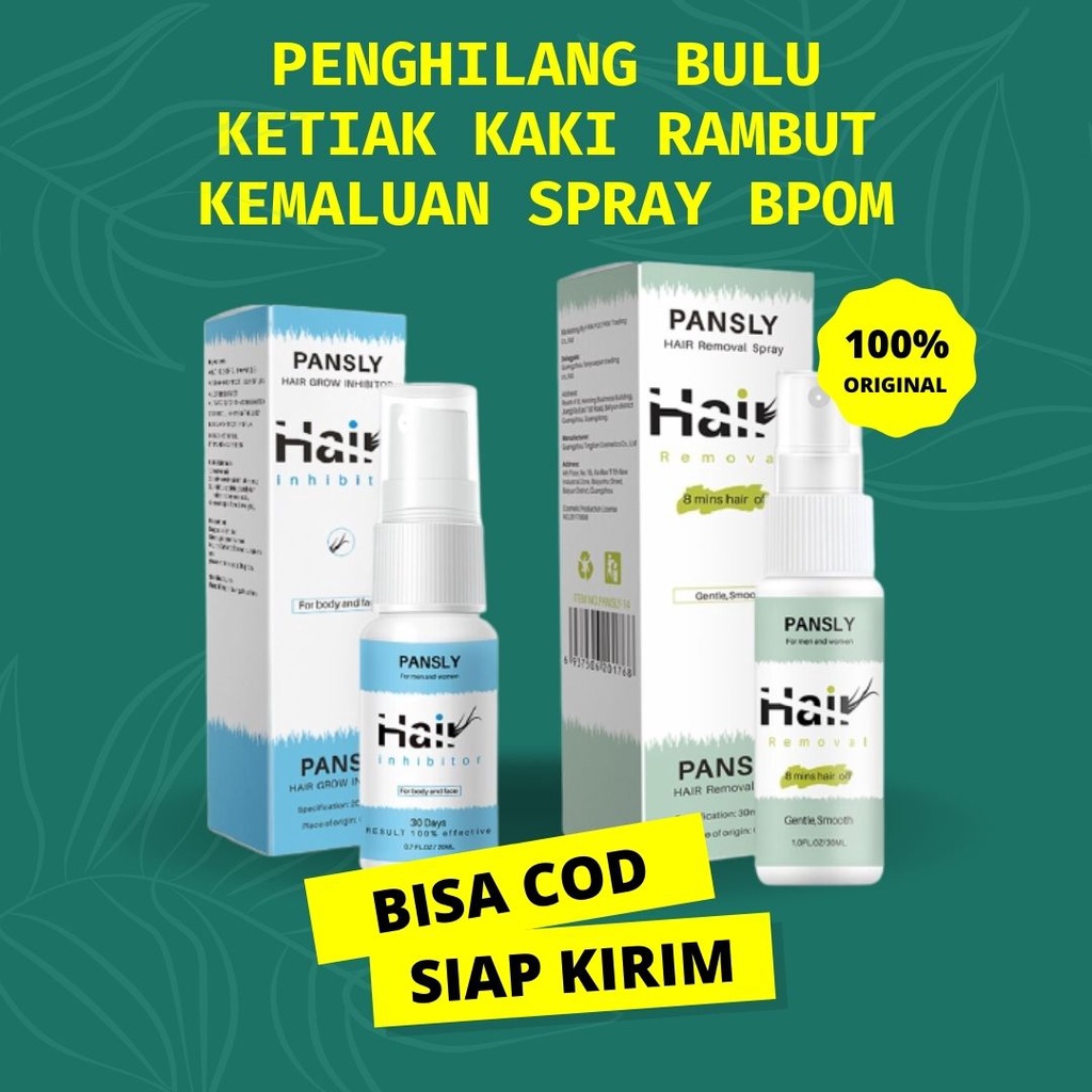 PENGHILANG BULU KETIAK KAKI RAMBUT KEMALUAN KETEK PERONTOK PERMANEN PERMANENT HAIR REMOVAL SPRAY ORI