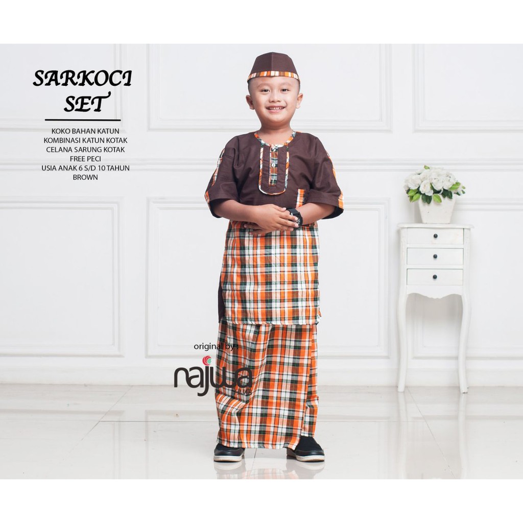 Setelan Baju koko anak/Sarkoci Set ORI by Najwa