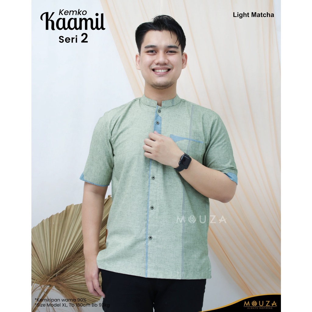 Baju Muslim Kemko Koko Pria Lengan Pendek Dewasa Lebaran Kemeja Terbaru 2022 Simple Keren Elegan Siz