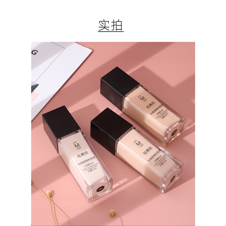 Lameila Light Concealer Foundation Cair Tahan Air Untuk Makeup Wanita LS 3020