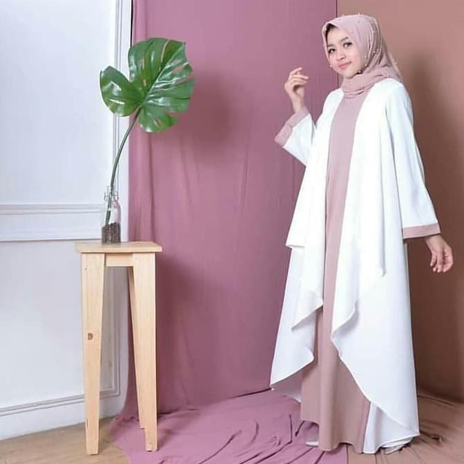 Gamis Gaul 2020 Azkia Maxi Dress Muslim / Gamis Murah /Grosir Baju Hijab Bandung Ladangki Production