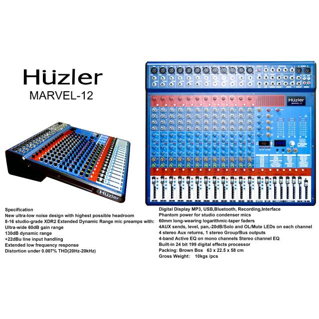 Mixer Huzler Marvel-12 Marvel12 12 Channel