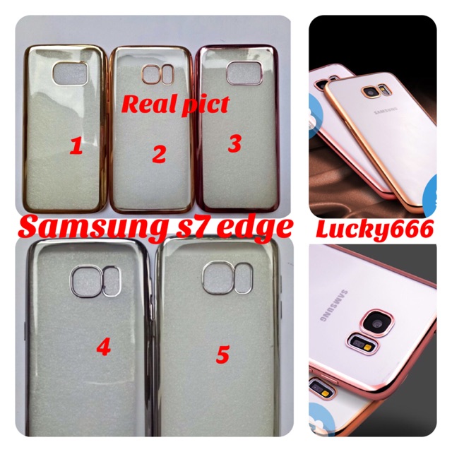 Soft case chrome samsung s7 edge silikon chrome samsung galaxy s7 edge g935f