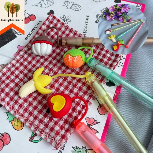 

Pulpen Pena Karakter Tumbuhan Buah Keperluan Anak Sekolah Pen Lucu Imut Keren Bolpen Unik Fancy Termurah Import