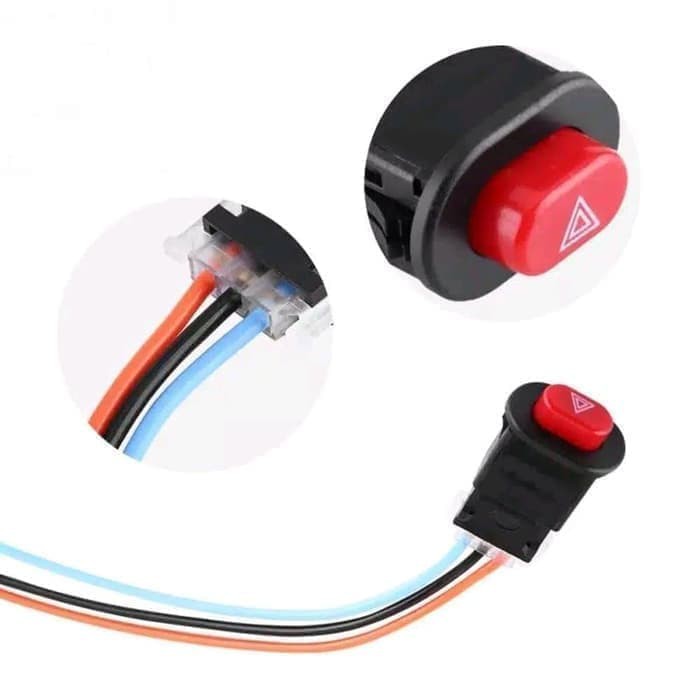 switch on off push button tombol saklar lampu led sein hazard motor