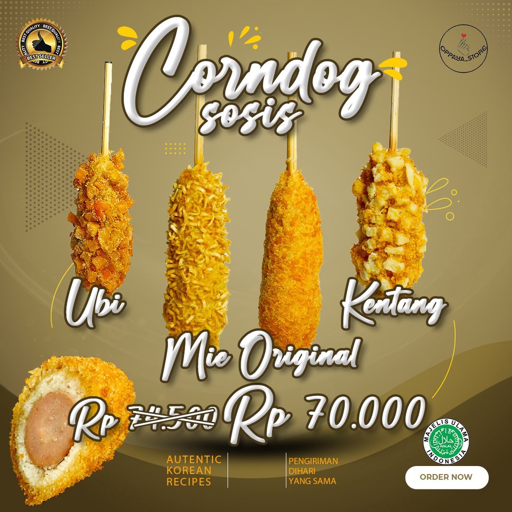 

Paket Hemat Corndog Sosis All Varian Topping