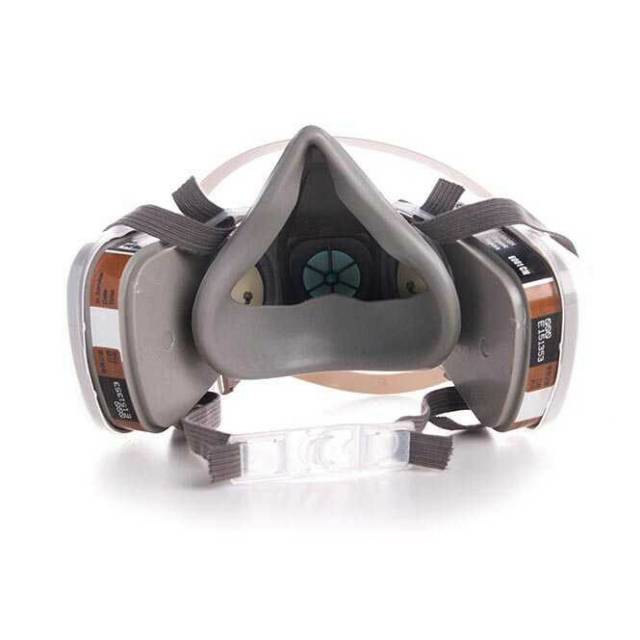 ELESESAFE Masker Gas Half Mask Respirator With Cartridge Filter