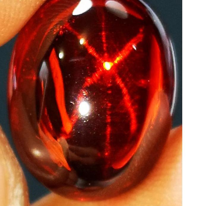 BATU PERMATA MERAH SIEM STAR BIG SIZE KRISTAL