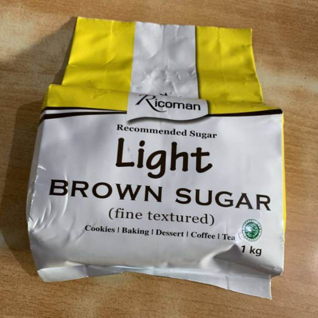 

Light brown sugar ricoman 1kg