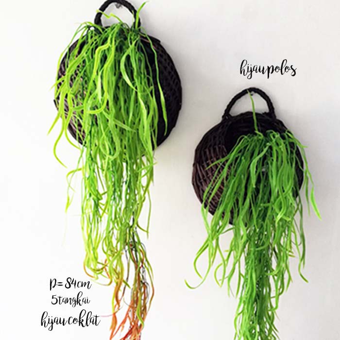 Daun dekorasi rambat gantung/daun plastik/daun plastik