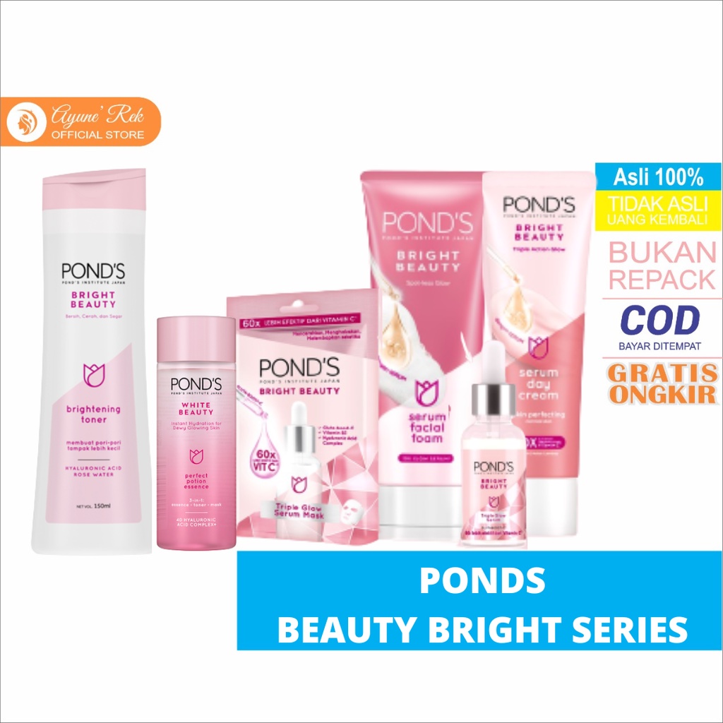 Ponds Bright Beauty Serum Day Cream 40 gr / Pelembab Wajah Ponds (kemasan baru Bright Beauty) / POND