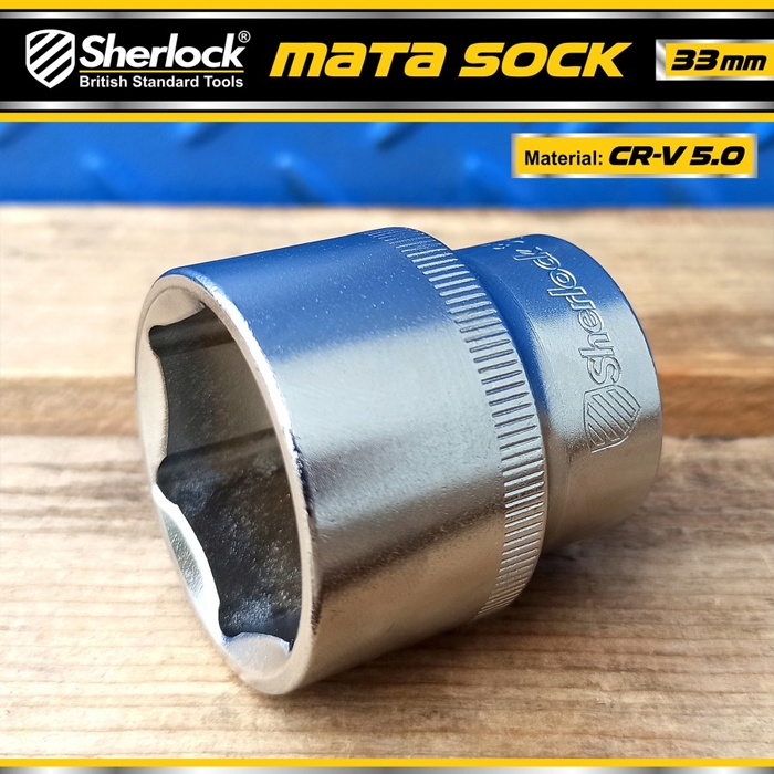 Kunci Shock 33 mm 6 PT / Sherlock Mata Sok/Sock 1/2 inch