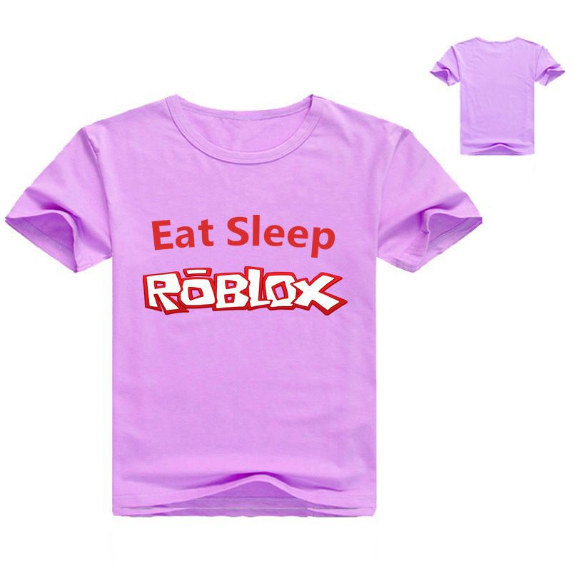Roblox Children Game T Shirt Summer Round Neck Print Cotton Short Sleeve Tops Shopee Indonesia - 10 babytoddler clothes codes roblox