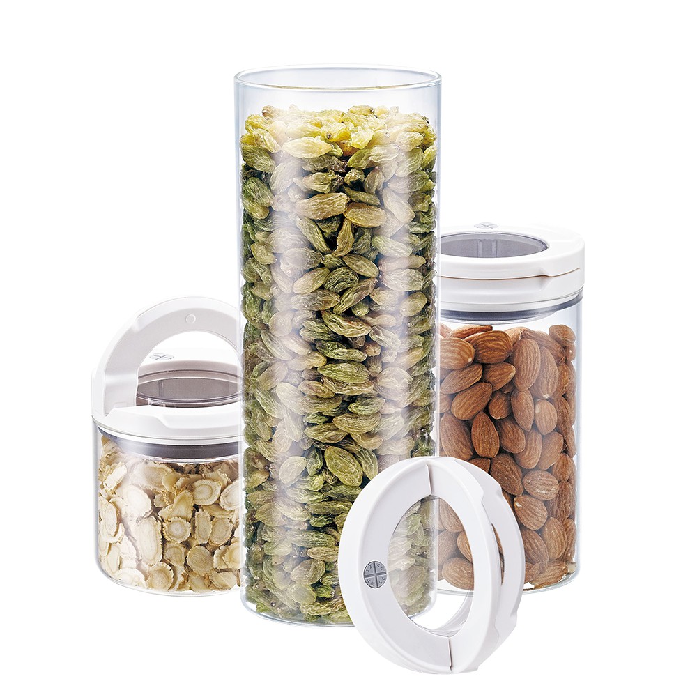 

JYSK Toples Airtight Canister Set D736 Mix Size Clear