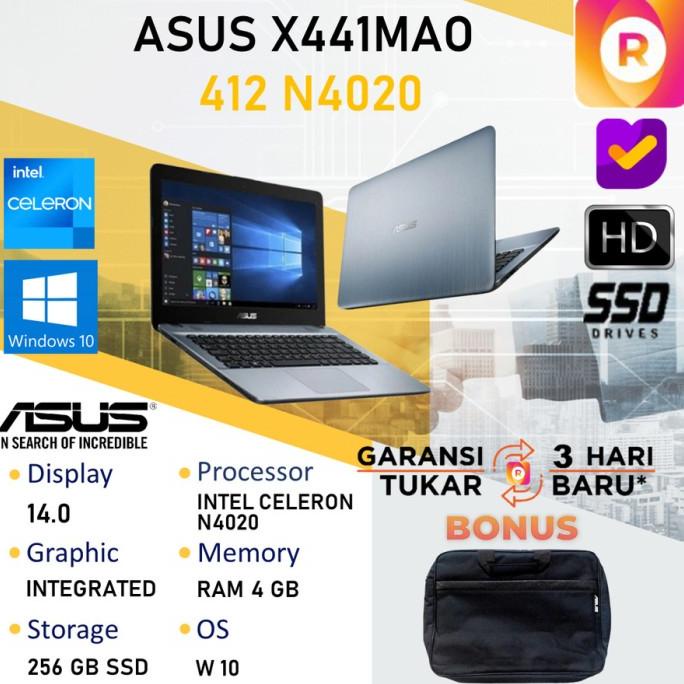 (((NEW))) LAPTOP ASUS X441MAO 412 N4020 4GB 256SSD W10 14.0