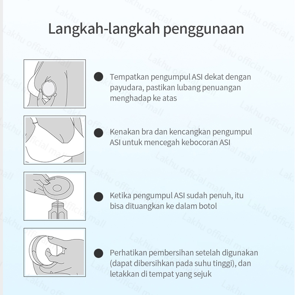 Lakhu Pompa ASI Manual pengumpul ASI portabel/Wadah Penampung Asi /Breast Milk Collector