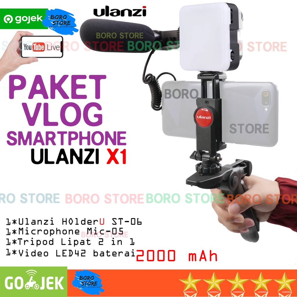 Paket Vlog Ultimate X1 Vlogger Vlogging dan Livestreaming Kamera Vlog Youtuber