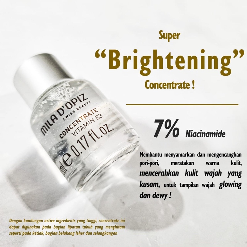 MILADOPIZ White shade 50ml (JUMBO) MILA D’OPIZ ampuh untuk mengatasi Flek, Flek membandel, mencegah tidak muncul kembali, bekas jerawat